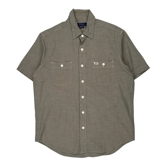 Polo By Ralph Lauren Short Sleeve Shirt - Medium Grey Linen