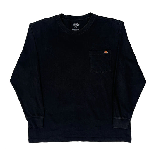 Dickies Long Sleeve T-Shirt - XL Black Cotton