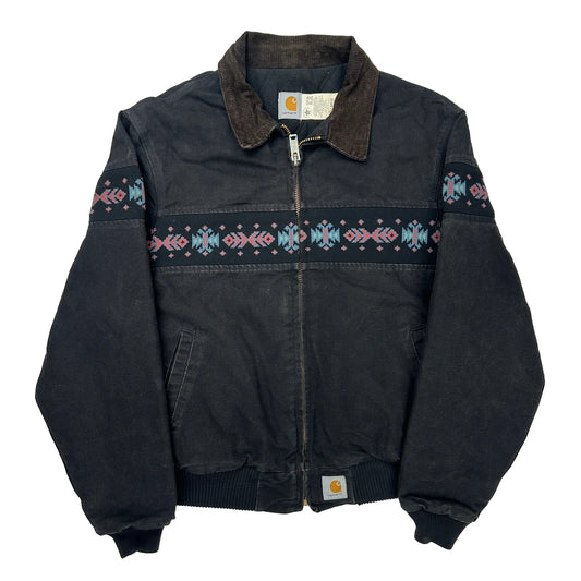 Blk Aztec Carhartt Santa Fe Jacket - XL Black Cotton