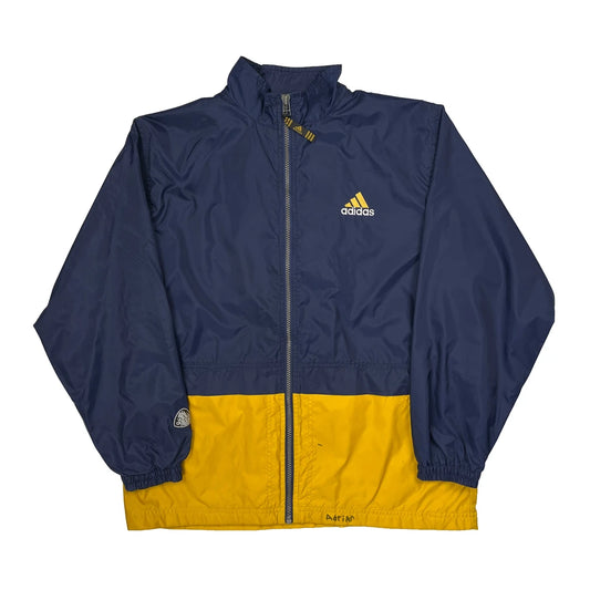 Adidas Windbreaker - Large Blue Polyester