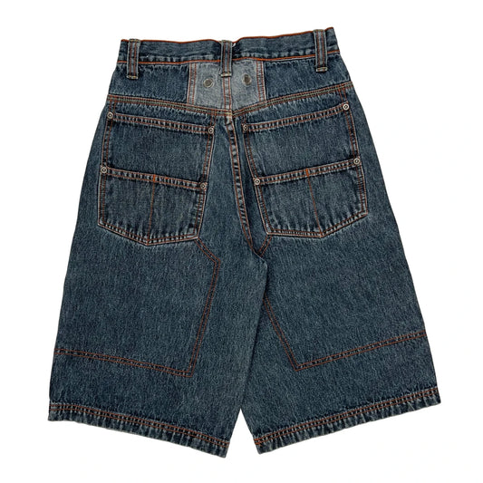 No Boundaries Graphic Denim Shorts - 24W US 2 Blue Cotton