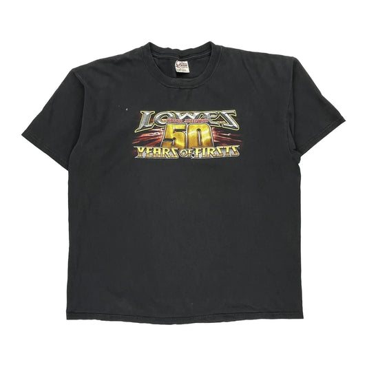 Lowe'S 50 Years Of Firsts Chase Authentics Nascar T-Shirt - 2XL Black Cotton
