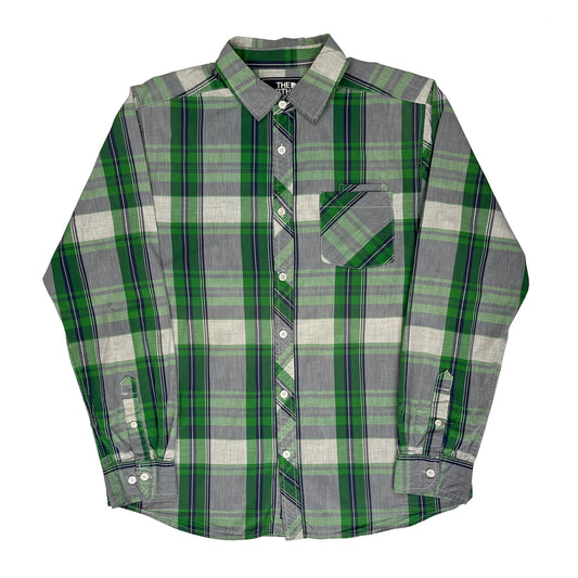 The North Face Checked Shirt - Large Green Cotton