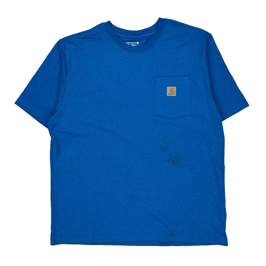 Carhartt T-Shirt - XL Blue Cotton