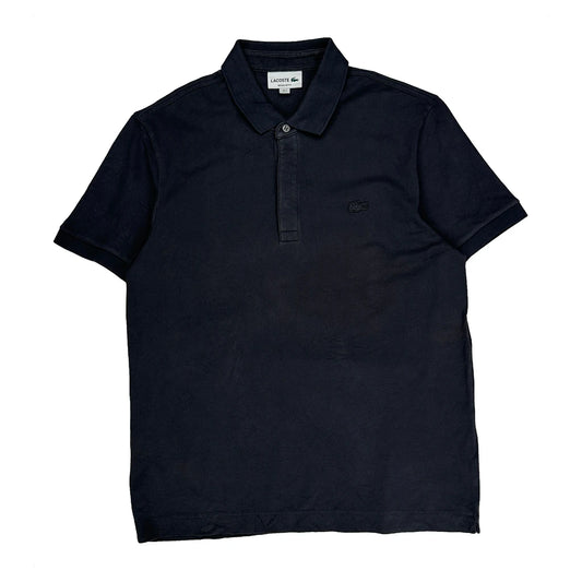 Vintage Lacoste Polo Shirt - Large Black Cotton