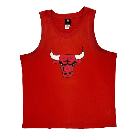 Vintage Chicago Bulls Nba Graphic Jersey - XL Red Polyester