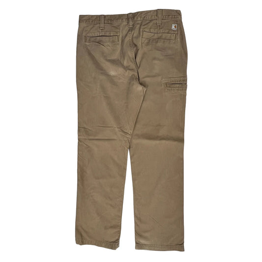 Carhartt Carpenter Trousers - 36W 32L Khaki Cotton