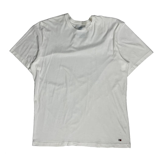 Vintage Tommy Hilfiger T-Shirt - XL White Cotton