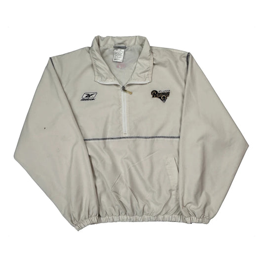 St. Louis Rams Reebok Nfl Windbreaker - Medium Cream Polyester