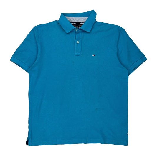Tommy Hilfiger Polo Shirt - XL Blue Cotton