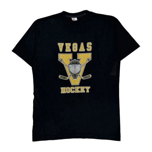 Vintage Vegas Hockey Sun Active T-Shirt - Large Black Cotton