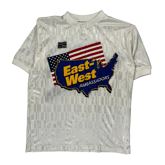 East-West Ambassadors Union Jacks Football Shirt - Large White Cotton