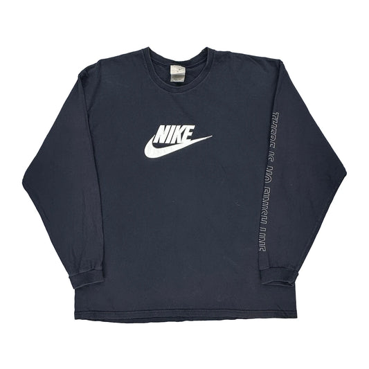 Nike Long Sleeve T-Shirt - XL Black Cotton