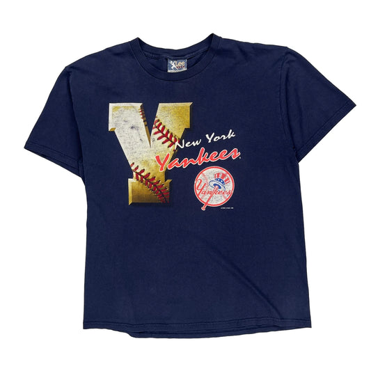 New York Yankees Lee Sport Mlb T-Shirt - XL Navy Cotton