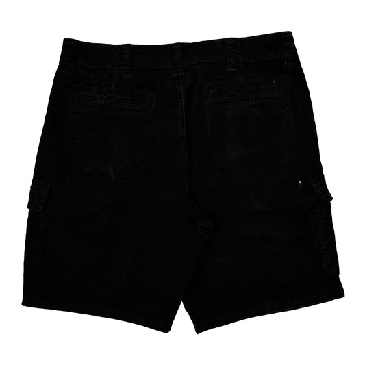 Wrangler Cargo Shorts - 34W 10L Black Cotton