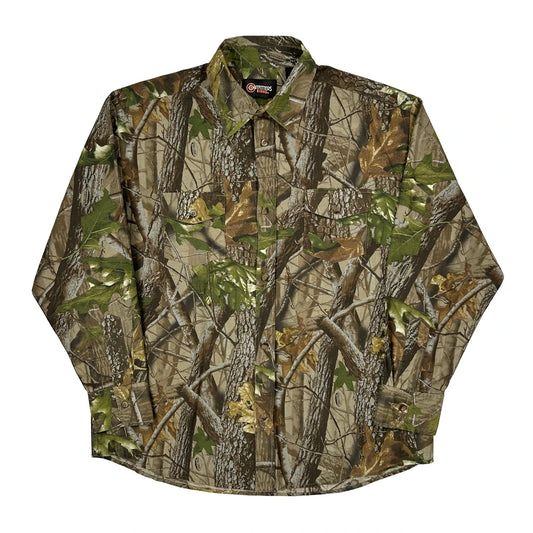 Vintage Outfitters Ridge Camo Shirt - XL Camo Cotton