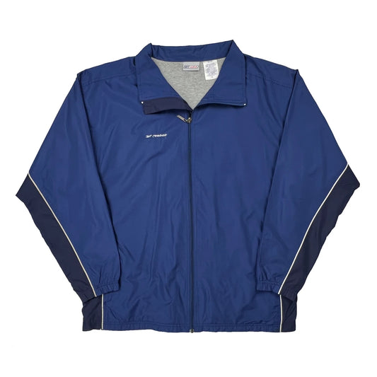 Reebok Windbreaker - XL Blue Polyester