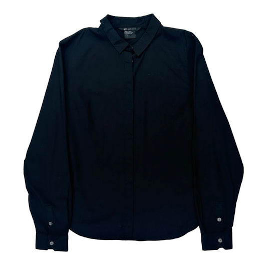 Armani Exchange Shirt - Large Black Cotton