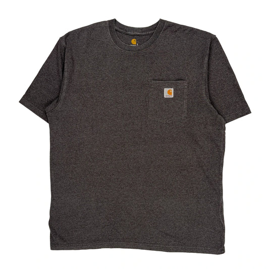 Carhartt T-Shirt - Large Gray Cotton
