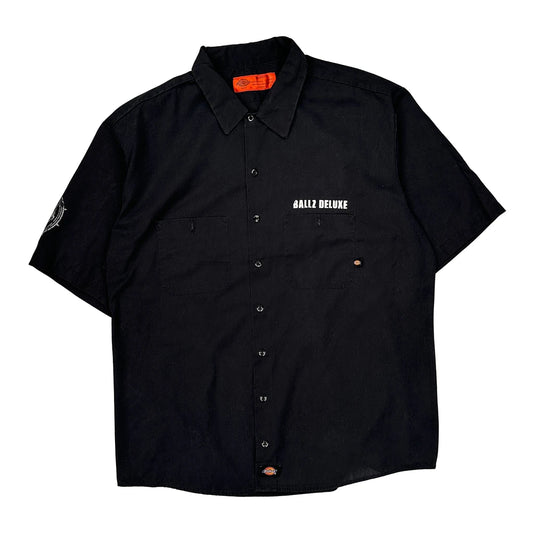 Dickies Graphic Short Sleeve Shirt - 2XL Black Polyester Blend