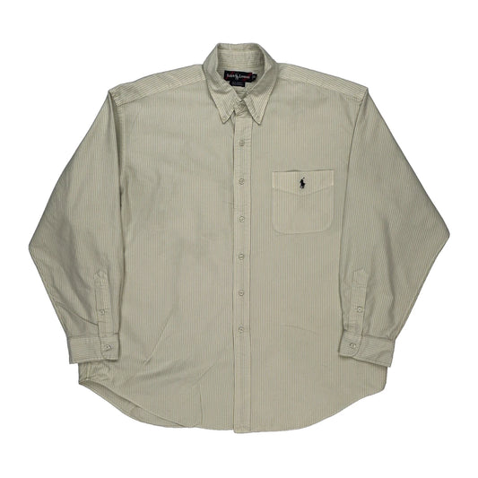 Ralph Lauren Striped Shirt - XL White Cotton