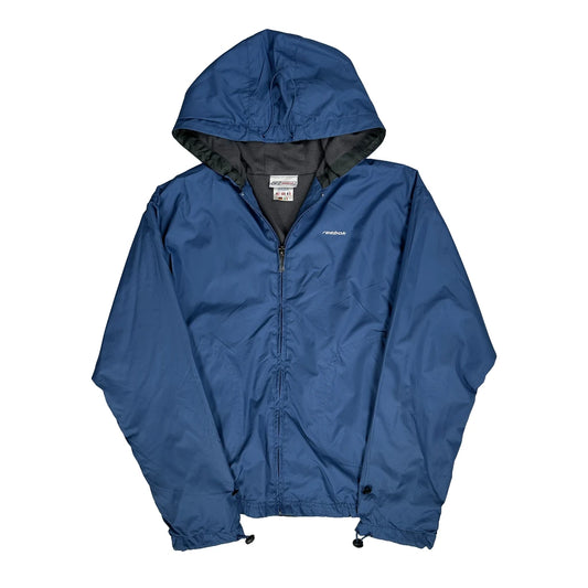 Reebok Windbreaker - Large Blue Polyester
