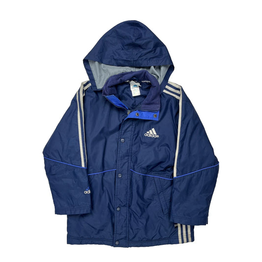 Adidas Track Jacket - Medium Blue Polyester