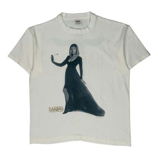 Barbra Streisand 1994 Concert Tour Anvil Single Stitch T-Shirt - XL White Cotton