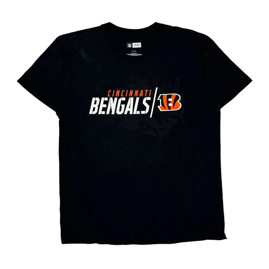 Cincinnati Bengals Nfl T-Shirt - Large Black Cotton