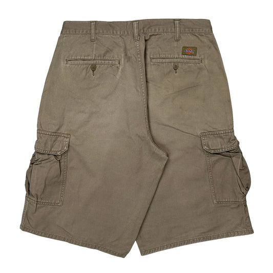 Dickies Cargo Shorts - 31W 11L Khaki Cotton