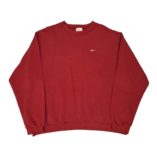 Made In USA Nike Sweatshirt - 2XL Red Cotton