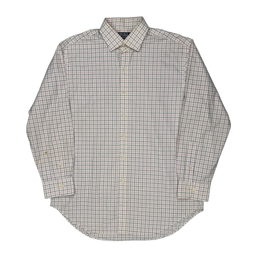 Polo By Ralph Lauren Checked Shirt - Large Pink Cotton