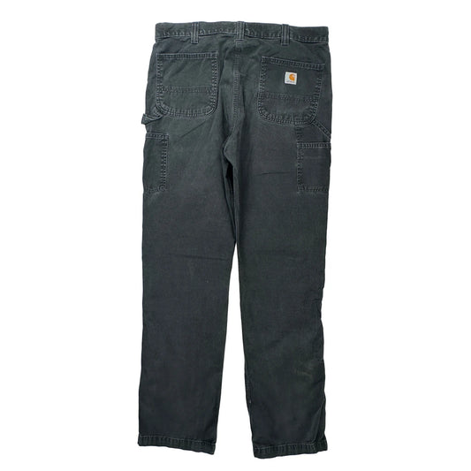 Carhartt Carpenter Trousers - 37W 36L Black Cotton