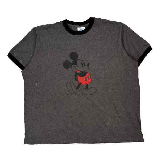 Disney Cartoon T-Shirt - 2XL Grey Cotton