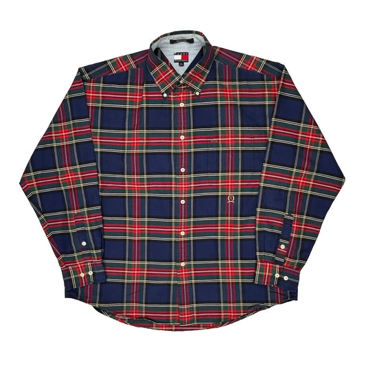 Vintage Tommy Hilfiger Checked Shirt - XL Multicoloured Cotton