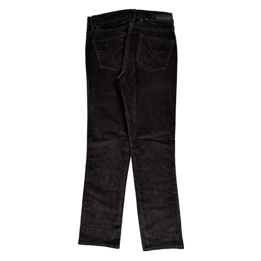 Calvin Klein Jeans Cord Trousers - 30″ Waist Black Corduroy