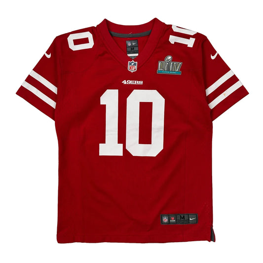 Age 10-12 Nike Nfl Jersey - Medium Red Polyester