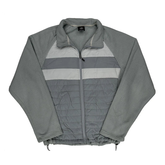 New Balance Fleece Jacket - Large Grey Polyester