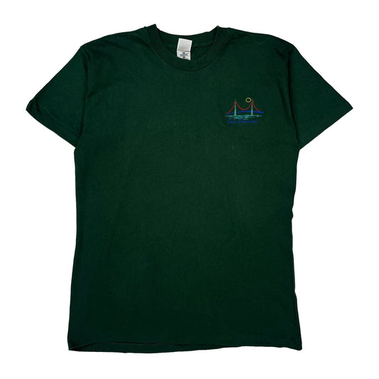 Blank Fruit Of The Loom Single Stitch T-Shirt - XL Green Cotton