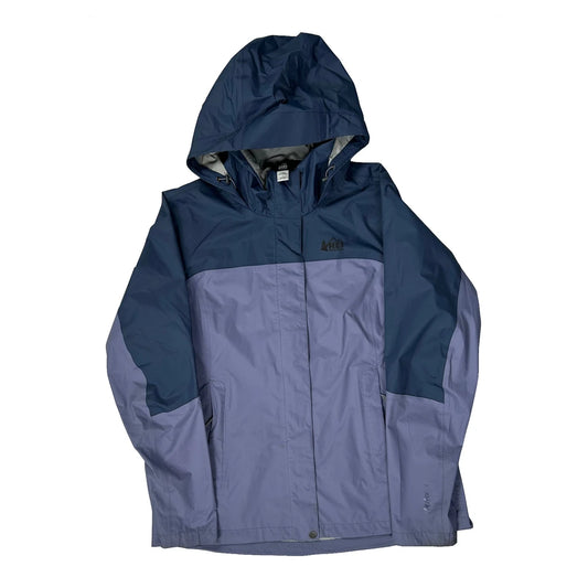 Rei Hiking Waterproof Jacket - Large Purple Polyester