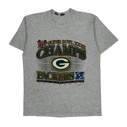 Green Bay Packers Nfl Football T-Shirt - Medium Grey Cotton