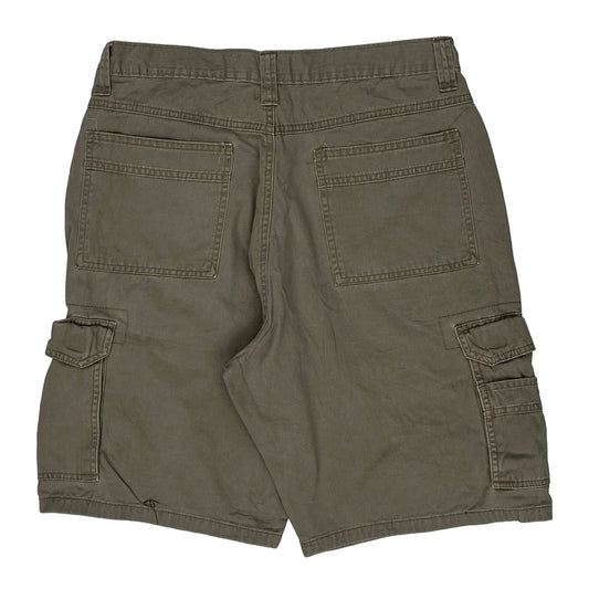 Wrangler Cargo Shorts - 32W 10L Grey Cotton