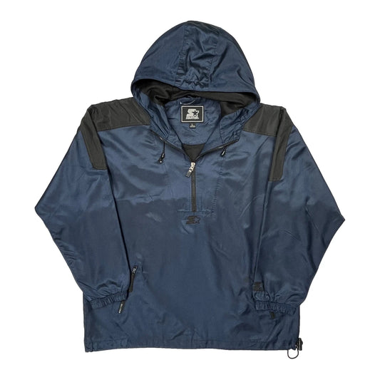 Starter Windbreaker - Large Black Polyester