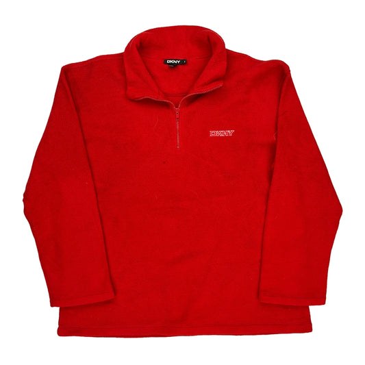 Dkny Fleece - Large Red Polyester