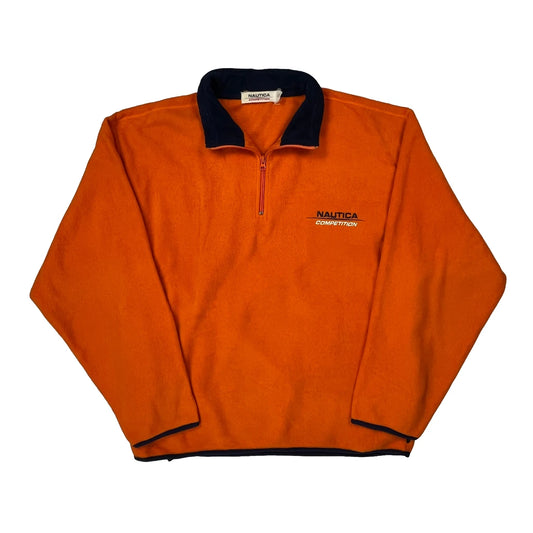 Nautica Collared Fleece - XL Orange Polyester