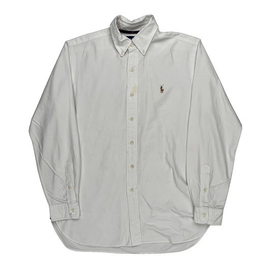Ralph Lauren Shirt - Medium White Cotton