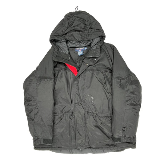 90S Polo Sport Puffer - XL Black Nylon