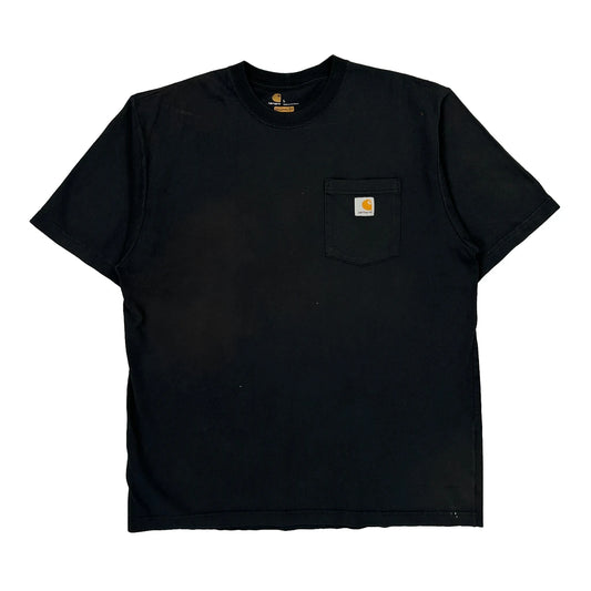 Carhartt T-Shirt - Large Black Cotton