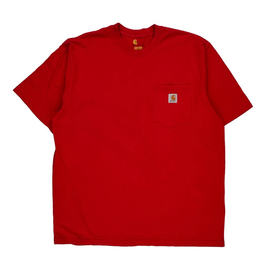 Carhartt T-Shirt - XL Red Cotton