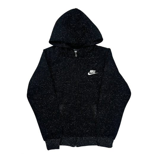 Nike Hoodie - Large Black Cotton Blend